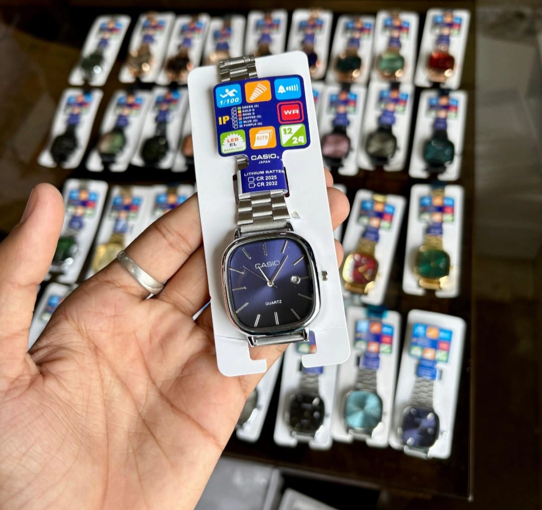 Casio Enticer Royal Blue Dial – Square Edition Premium Unisex Watch