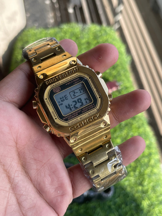 Premium G-Shock Full Metal Gold Edition - Luxury Digital Watch with 1-Year Warranty