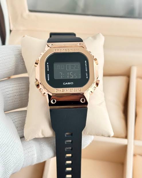 Premium G-Shock Rose Gold Metal Edition – Luxury Digital Watch With 1-Year Warranty