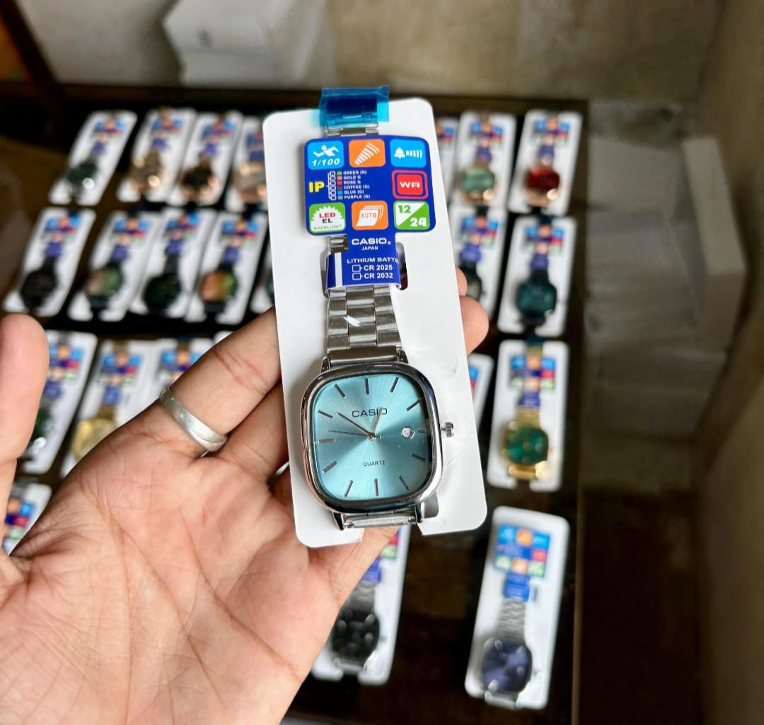 Casio Enticer Tiffany Blue Dial – Limited Edition Square Watch for Men & Women