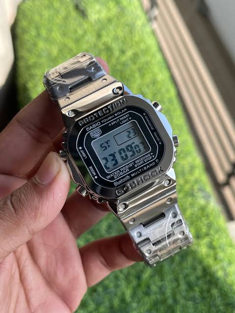 Premium G-Shock Full Metal Silver Edition – Digital Sports Watch with 1-Year Warranty