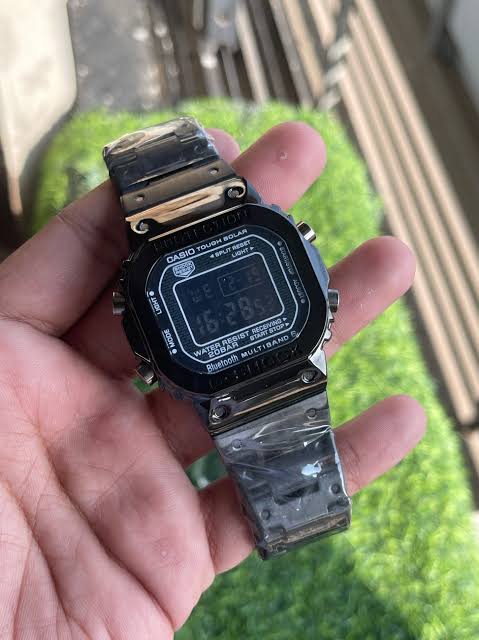 Premium G-Shock Full Metal Black Edition – Luxury Digital Watch with 1-Year Warranty